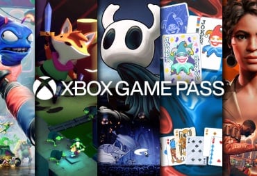 A banner advertising Xbox Game Pass, showing artwork for five games available on the service